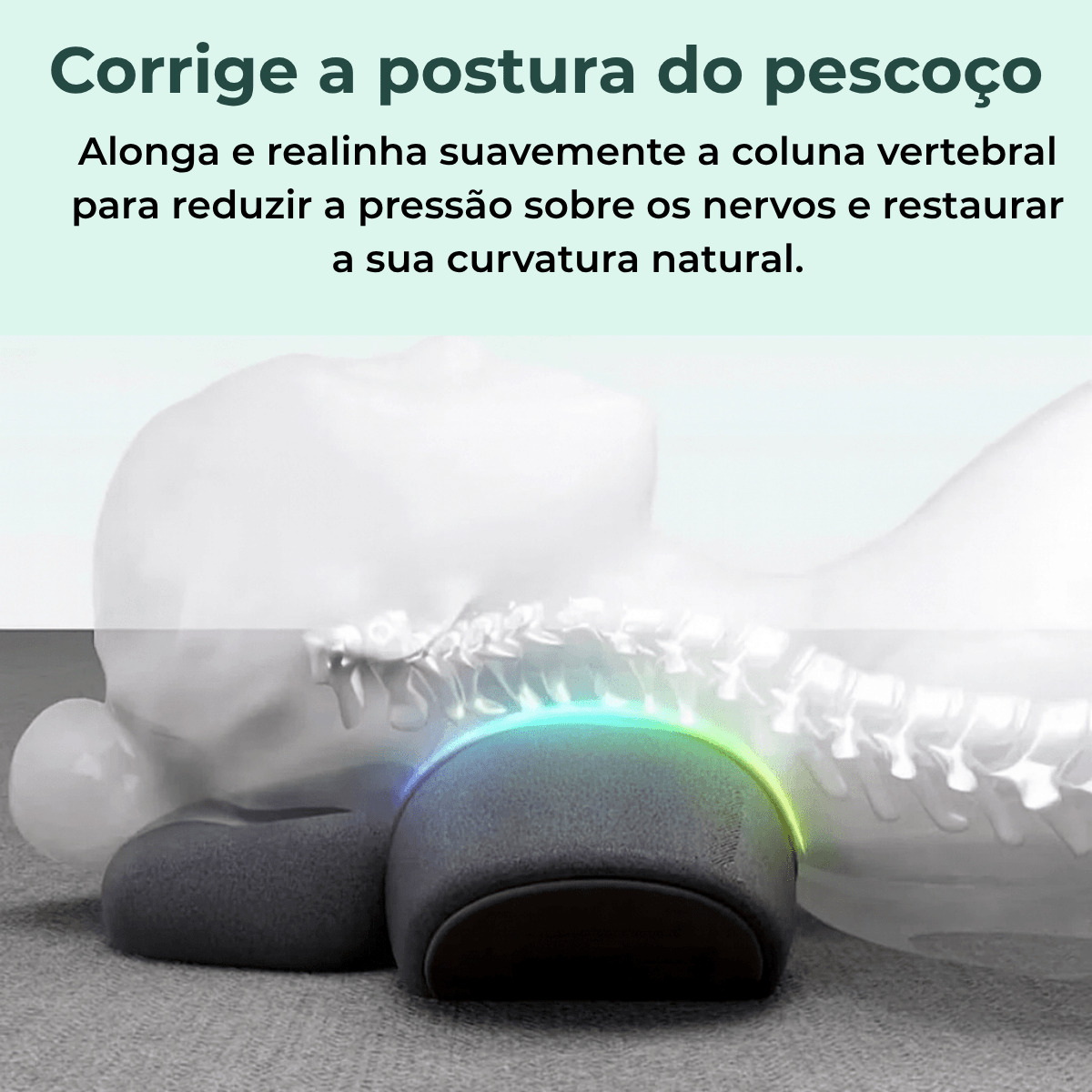 Almofada de massagem térmica 3 em 1