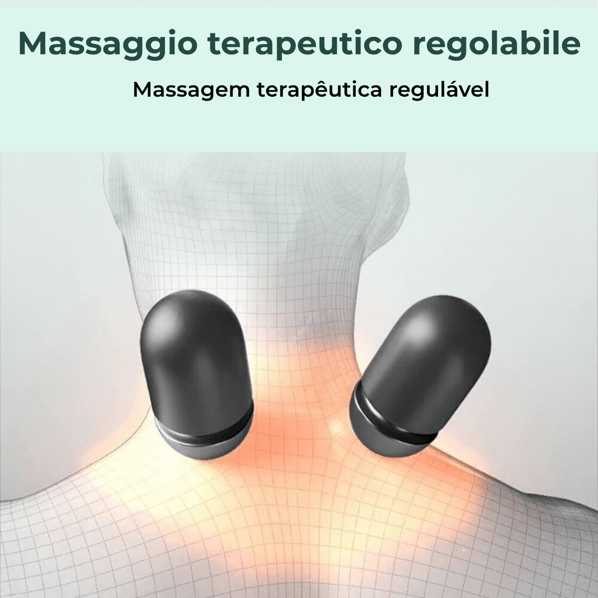 Almofada de massagem térmica 3 em 1