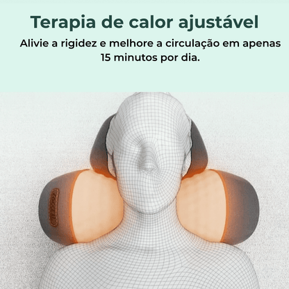 Almofada de massagem térmica 3 em 1